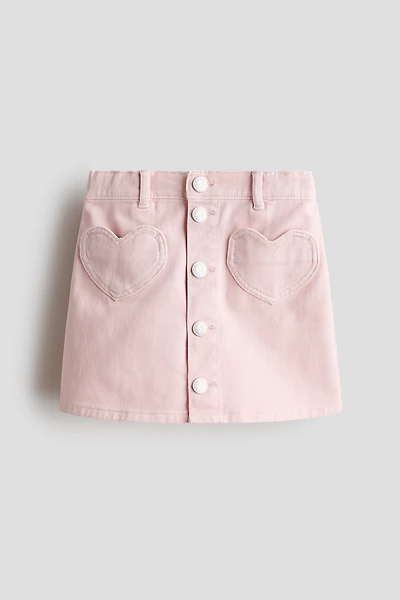 Jupe trapèze en denim
