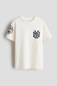 Printed cotton T-shirt