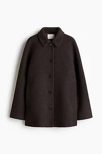 Wool-Blend Car Coat