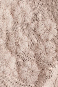 Embroidered Wool-Blend Cardigan