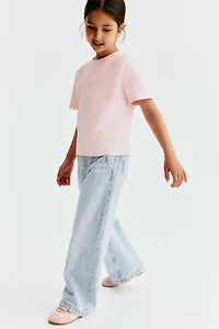 Wide Leg Paper-bag Jeans
