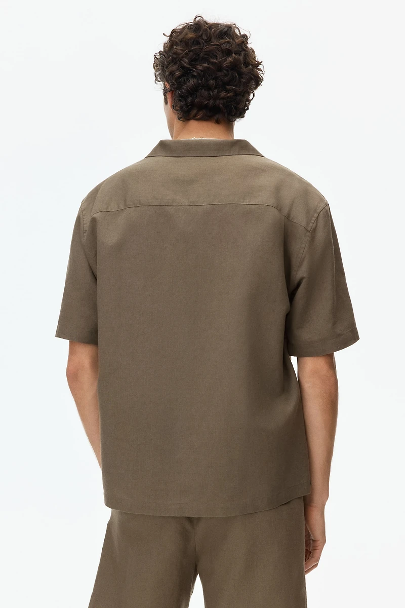 Relaxed-Fit Linen-Blend Resort Shirt