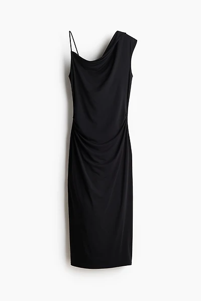 Asymmetric Jersey Dress