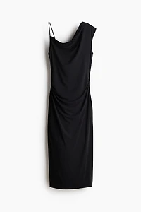 Asymmetric Jersey Dress