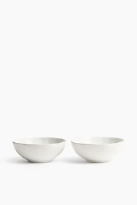 2-Pack Textured Stoneware Bowls