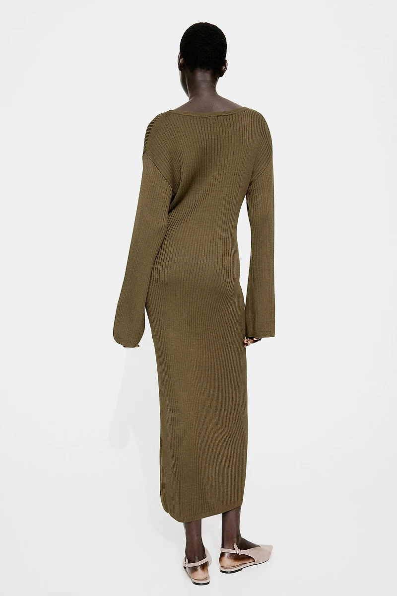 Rib-Knit Dress