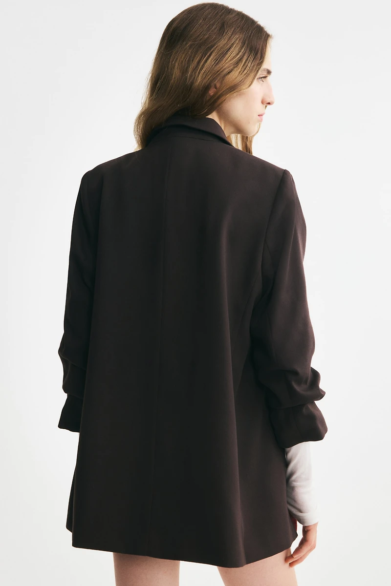 Blazer à manches froncées