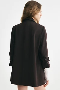 Blazer à manches froncées