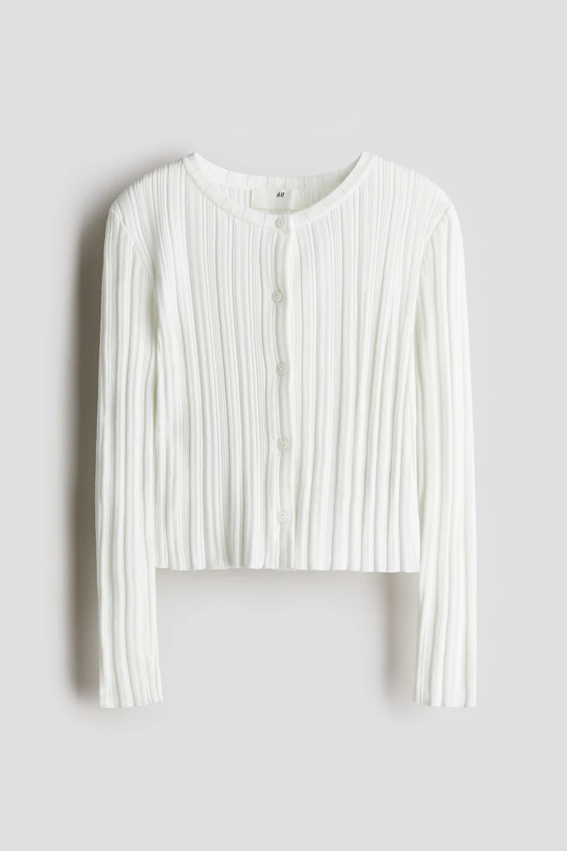 Rib-Knit Cardigan