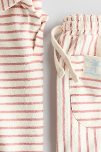 2-piece textured cotton set