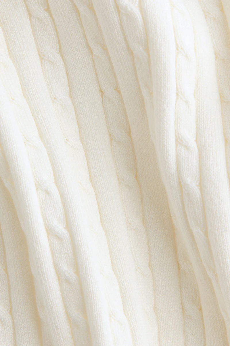 Cable-Knit Viscose-Blend Sweater