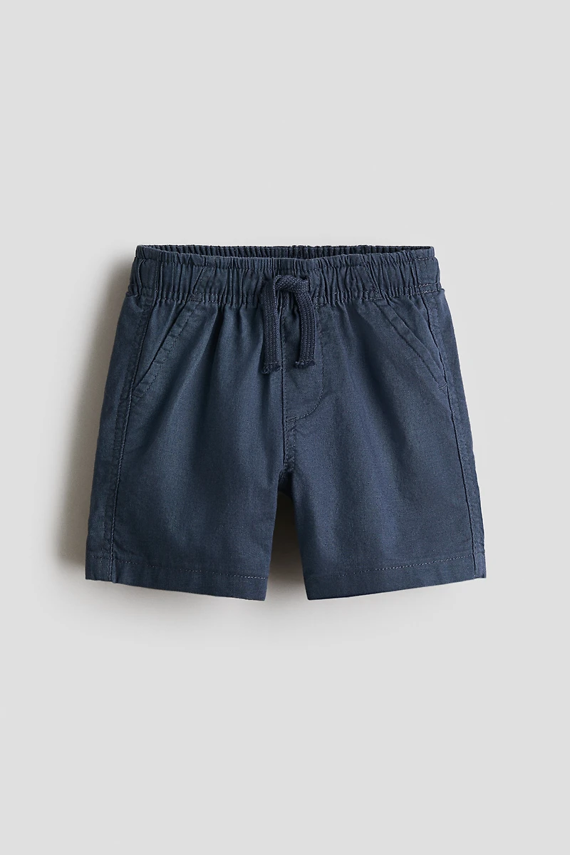 Linen-Blend Shorts