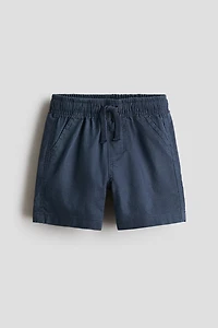 Linen-Blend Shorts