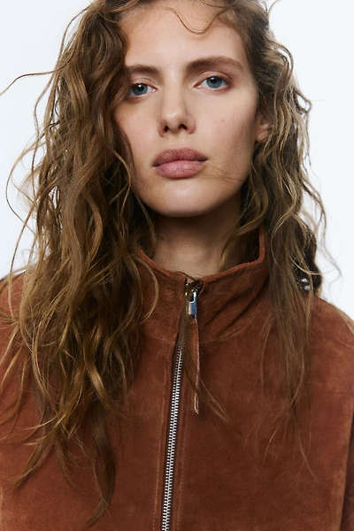 Oversized Split Suede Jacket