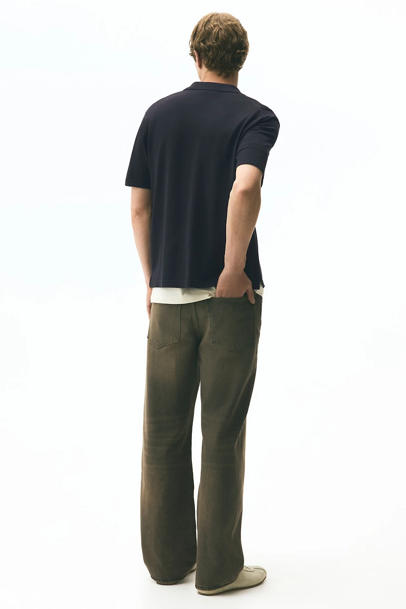 Regular Fit Knitted short-sleeved shirt