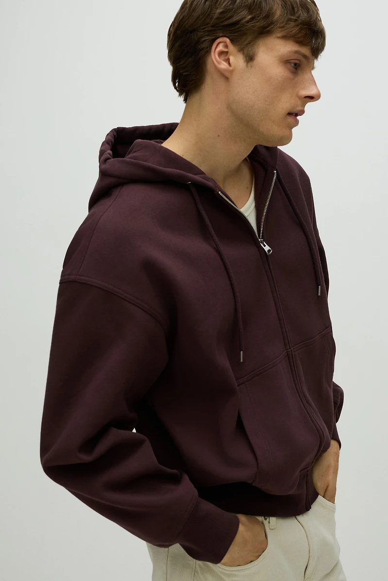Oversized-Fit Hooded Jacket