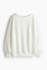 Oversized Boat-Neck Sweater