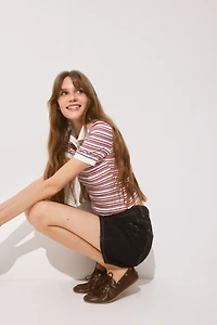 High Denim Shorts