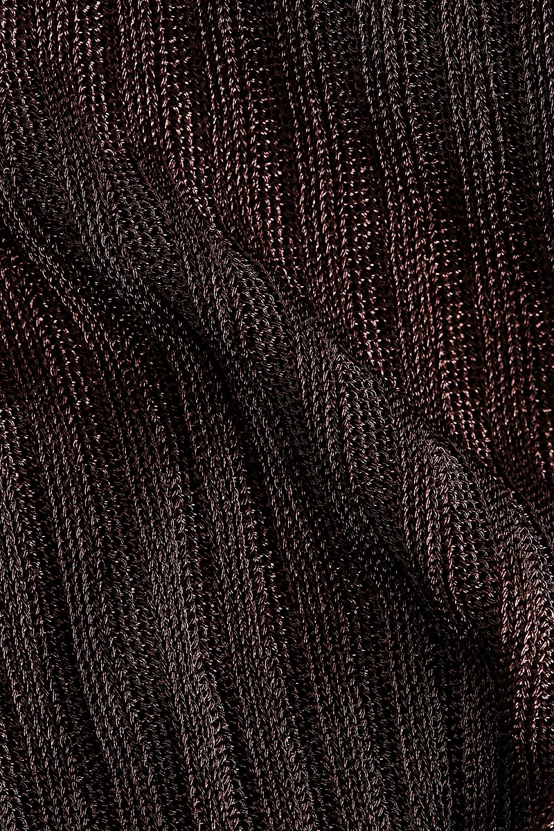 Metallic One-Shoulder Dress