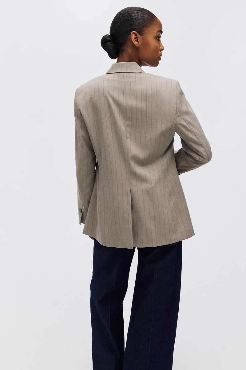 Blazer à fermeture droite