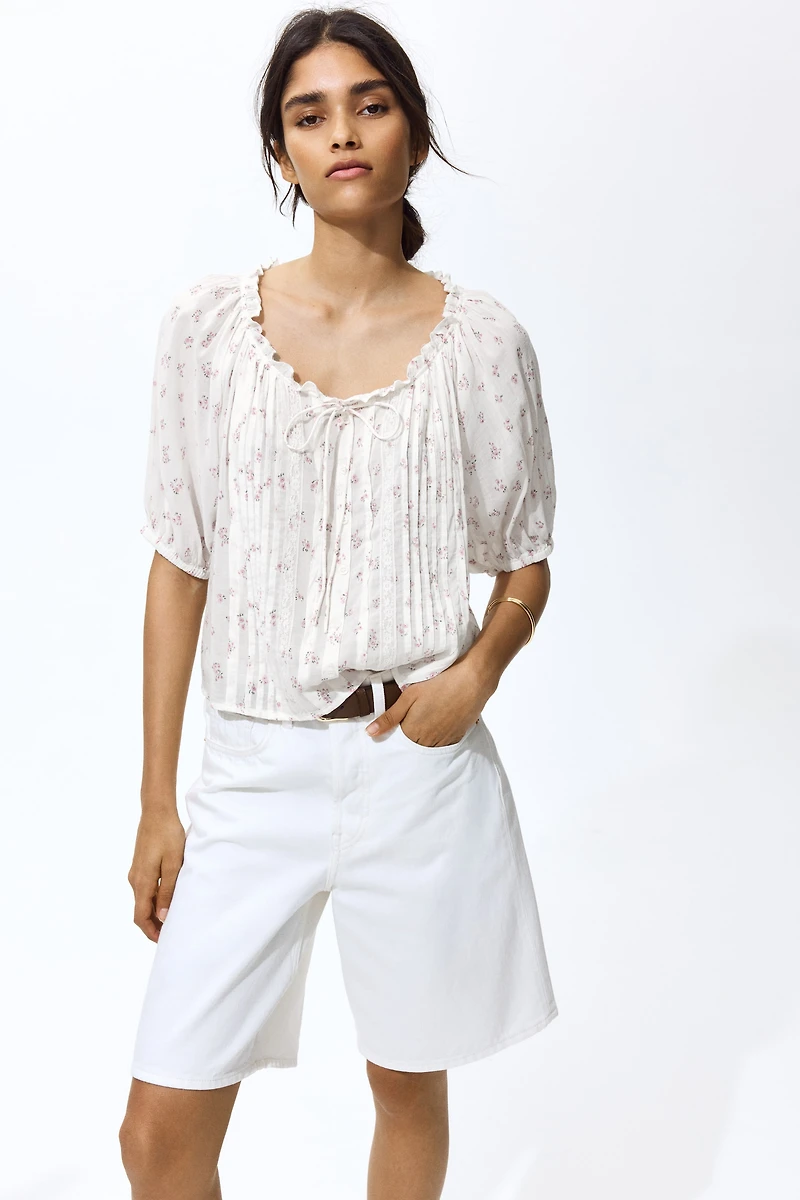 Blouse with Pintucks