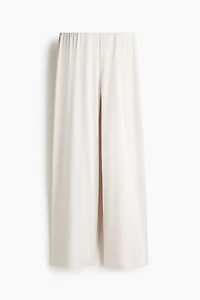 Pantalon texturé avec taille élastique