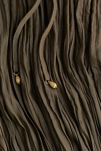 Crinkled Twill Skirt