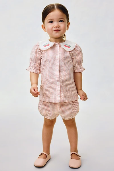 Ensemble 2 pièces en crépon de coton