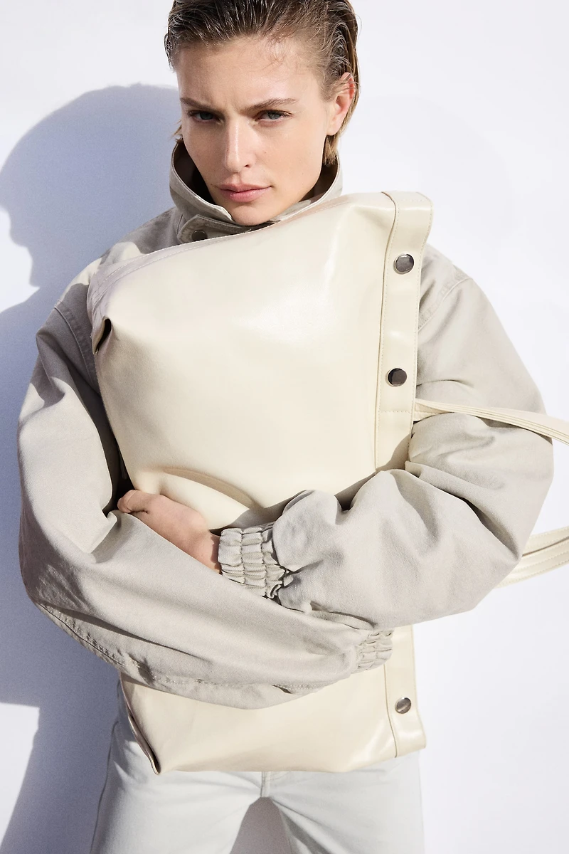 Coated Canvas Tote Bag