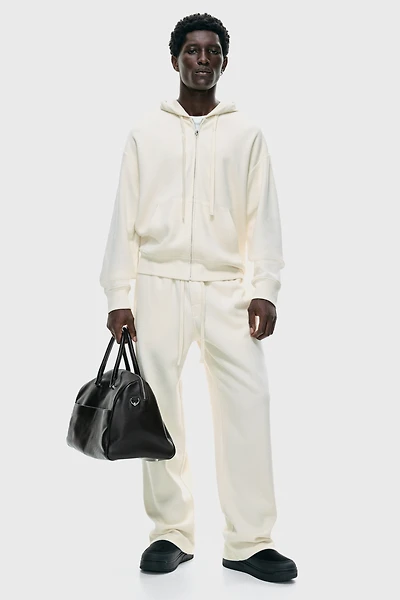 Loose-Fit Jersey Hooded Jacket