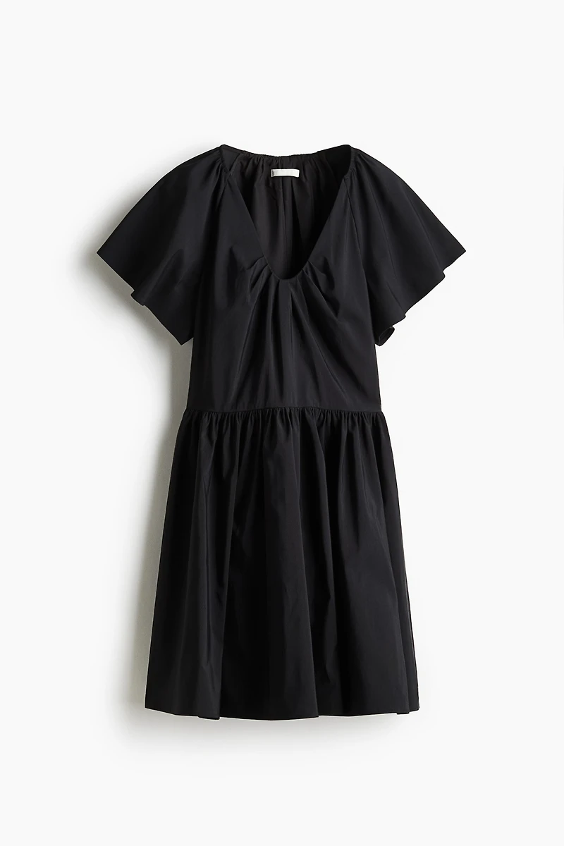 Butterfly-Sleeved Dress