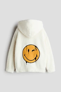 Veste à capuche fermeture éclair en polar