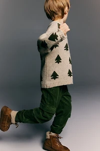 Pantalon de jogging cargo en velours côtelé