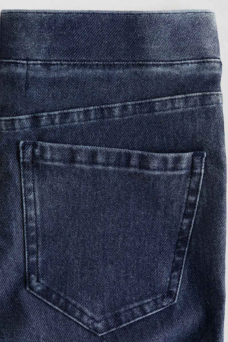 Denim-Look Flared Jeggings