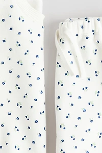 2-Piece Printed Sweatshirt and Joggers Set