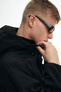 Loose-Fit Nylon Windbreaker