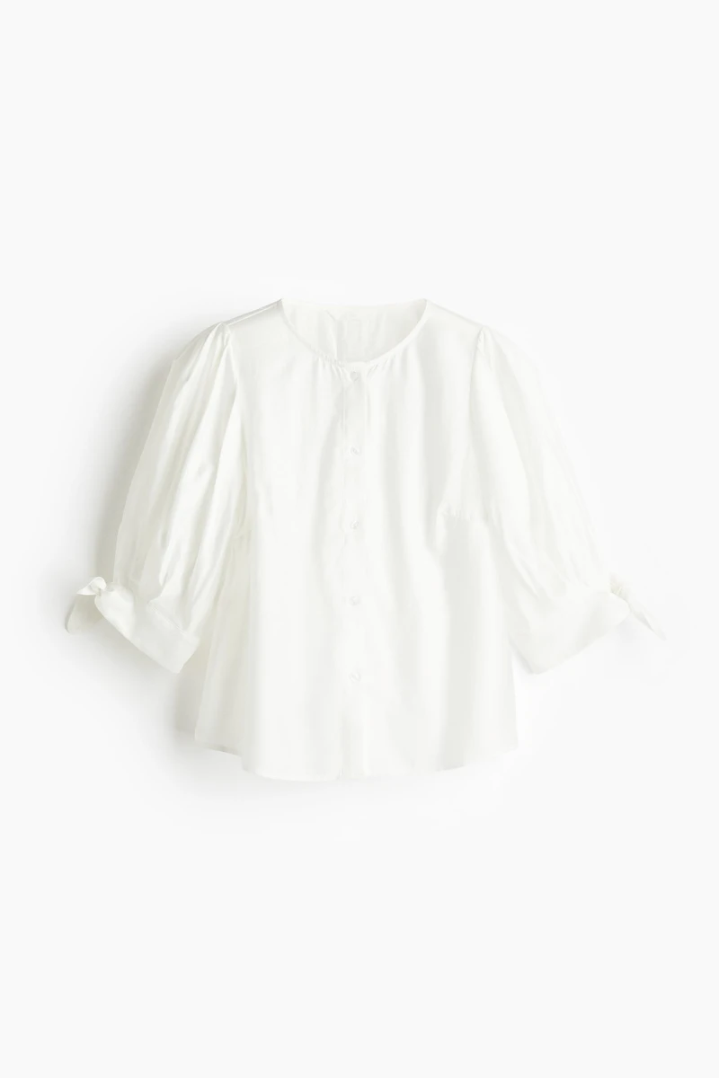 Puff-Sleeved Blouse