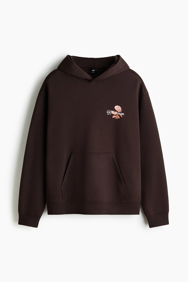 Relaxed-Fit Printed Hoodie