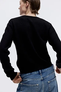 Ruffle-Trimmed Cardigan