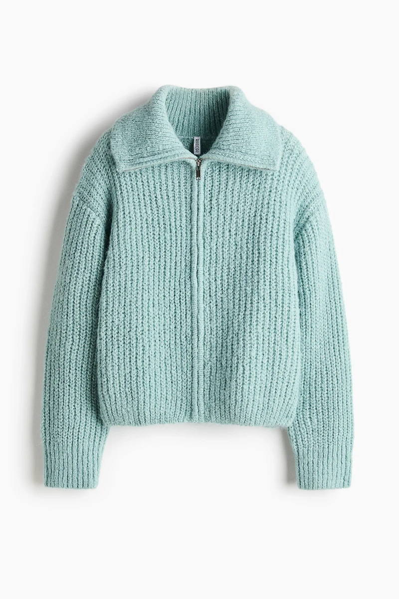 Cardigan with Zipper