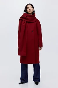 Manteau à écharpe