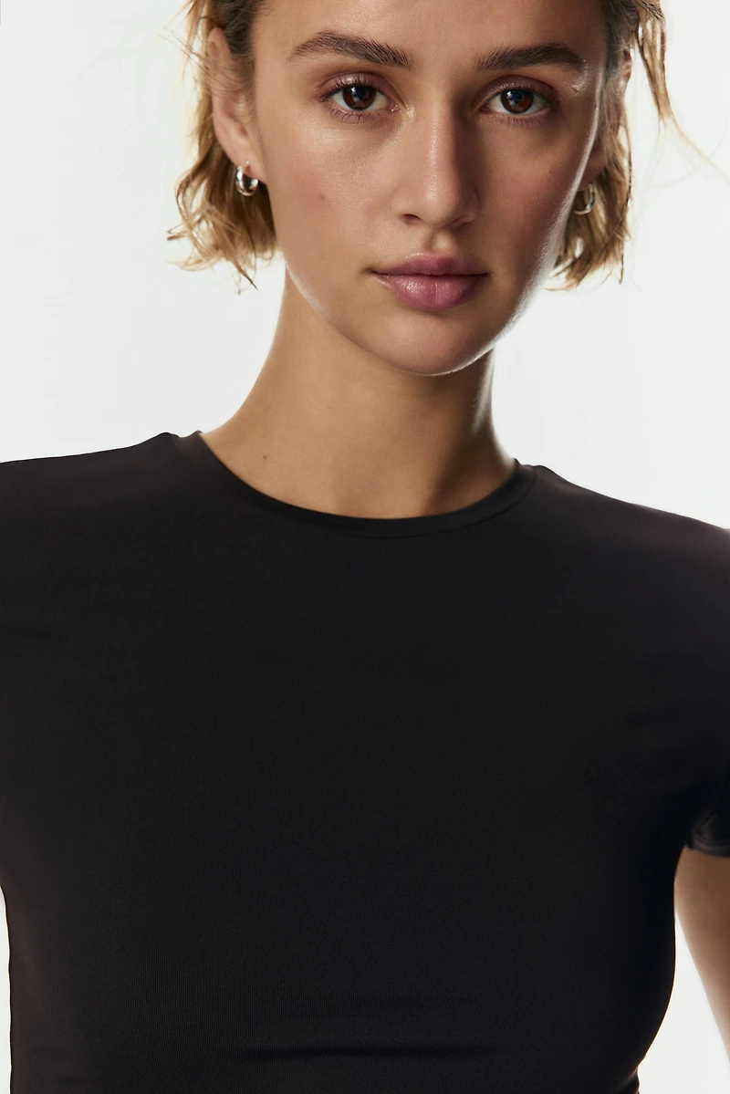 Fitted Microfiber T-shirt