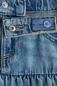 Denim Balloon Skirt