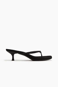 Heeled Suede Sandals