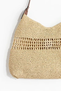 Sac bandoulière en paille