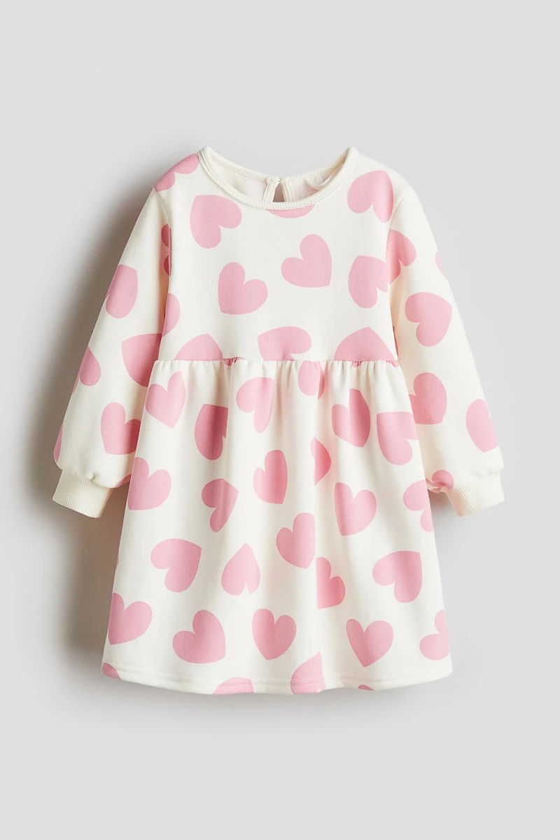 Printed Sweatshirt Dress