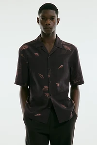 Chemise classique en lyocell mélangé