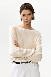 Chandail à encolure bateau