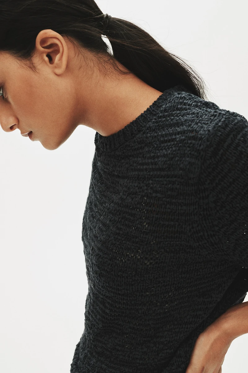 Short-Sleeved Sweater