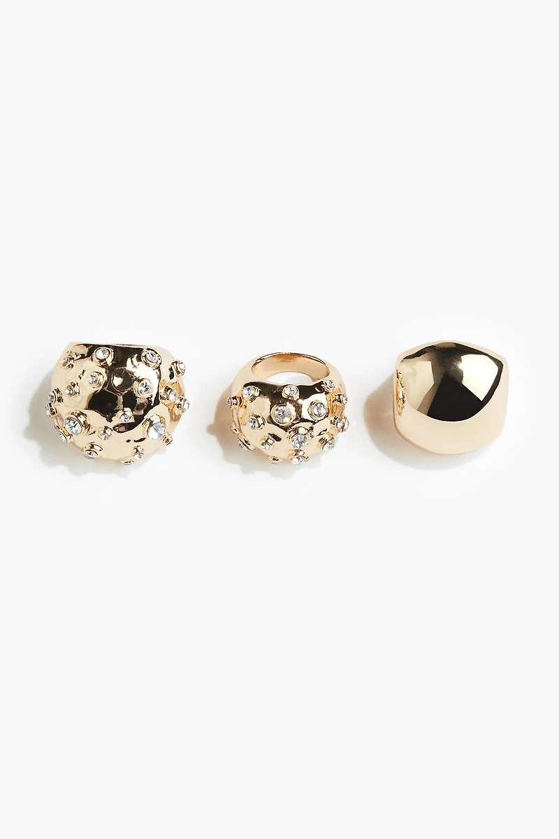 3-pack Statement Rings